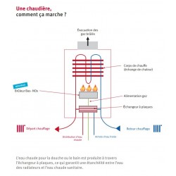 Chaudière ThemaPlus Bas NOx Saunier Duval - Cheminée ou VMC